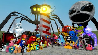 GARTEN OF BANBAN FAMILY (1-4) VS ALL MONSTERS In Garry's Mod!