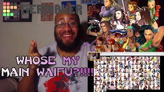 WHOSE MY MAIN WAIFU?!!!! | B_Ninja's 100  Female Fighting Game Character Tier List by TierMaker.com!