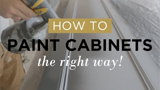 How to paint cabinets (the right way)