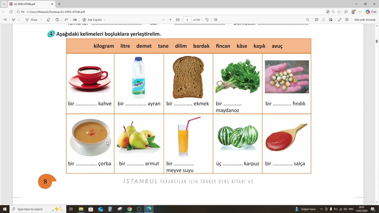 سلسلة تعلم اللغة التركية المستوى الثاني درس 1 (TÖMER A2)