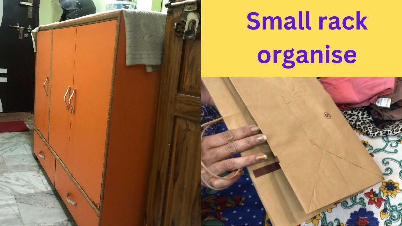 Is tarha se small rack organise kare sare 🏠k kapde aa jayenge 🎂boxes se ...