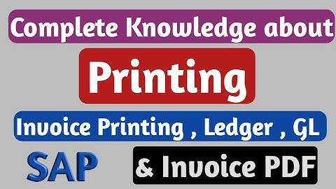 Printing in SAP | How to Print | How to Display Ledger | SAP | SAP course | Ledger | GL | Vender