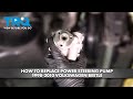 How to Replace Power Steering Pump 1998-2010 Volkswagen Beetle