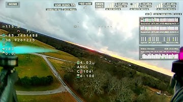 OBS Crashed during my 3rd test flight of the 3d printed drone rubyfpv 11.4