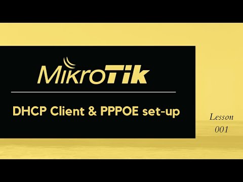 How to configure DHCP Client on your Mikrotik router, and PPPOE for your clients.