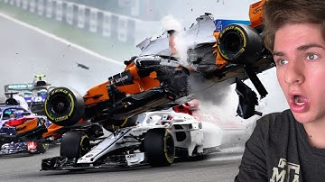 I Reacted To The WORST F1 Crashes!