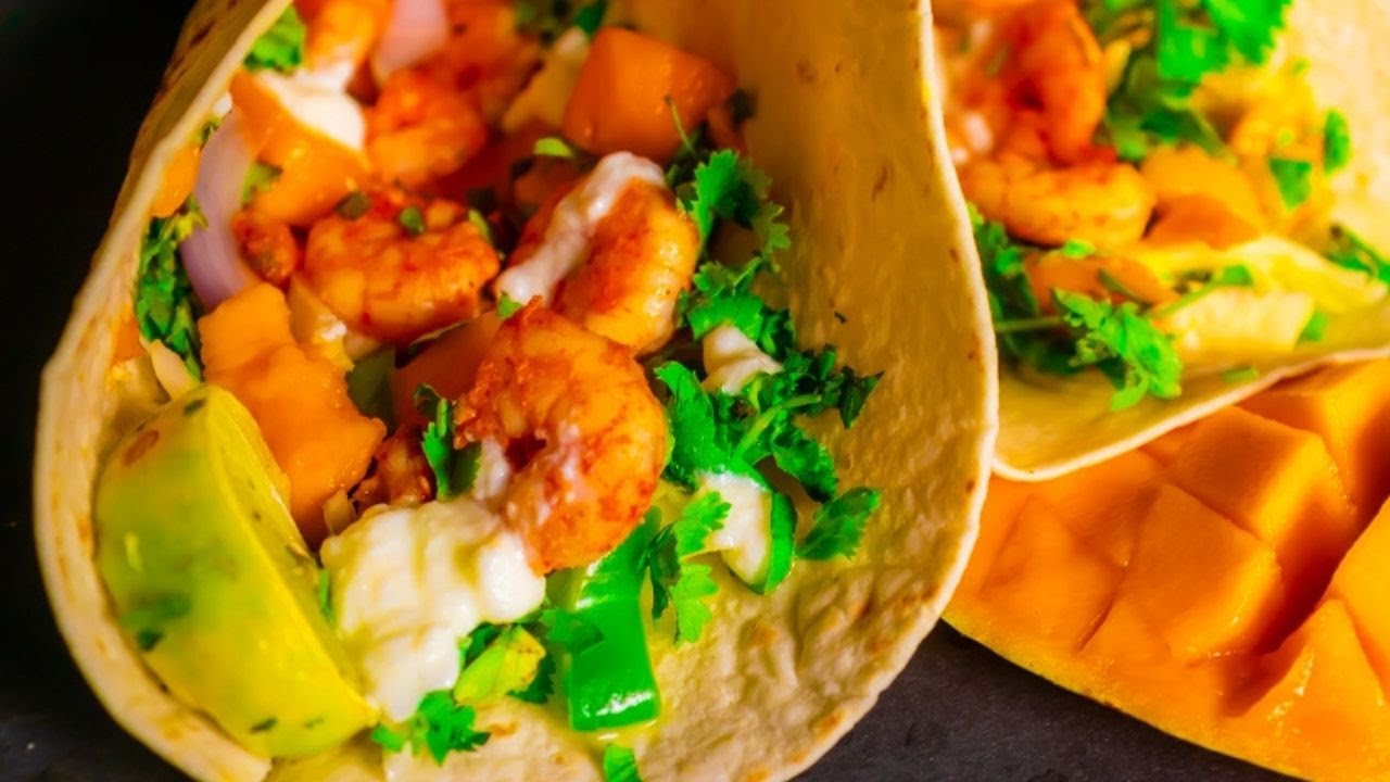 Shrimp Tacos with Mango Salsa | Easy Shrimp Tacos Recipe with Mango Salsa | Making Shrimp Tacos