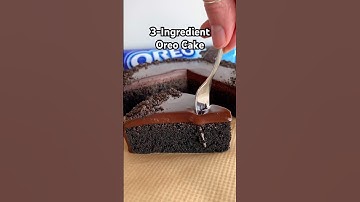 3-Ingredient Oreo Cake #shorts #oreo #baking