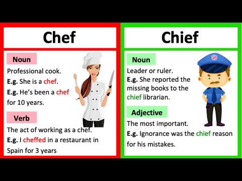 CHEF vs CHEIF 🤔 | What&rsquo;s the difference? | Learn with examples