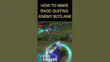 How to Tilt Enemy bot lane with Graves | Make Your Enemies Quit  #leagueoflegends #shorts  #gaming