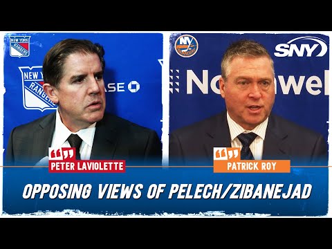 Rangers' Peter Laviolette, Islanders' Patrick Roy on Adam Pelech collision with Mika Zibanejad | SNY