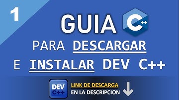 1) Programación en C++ | Descargar e instalar DEV C++ FACILMENTE ✅