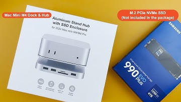 Install M.2 NVMe SSD into USB4 Dock & Hub for Mac Mini M4