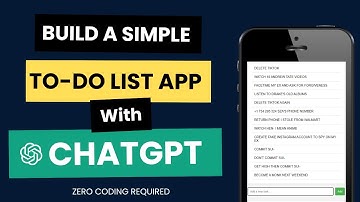 Build a Simple  To-Do List App using ChatGPT #openai #chatgpt