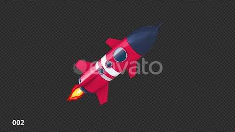 Space Rocket | Motion Graphics - Envato elements