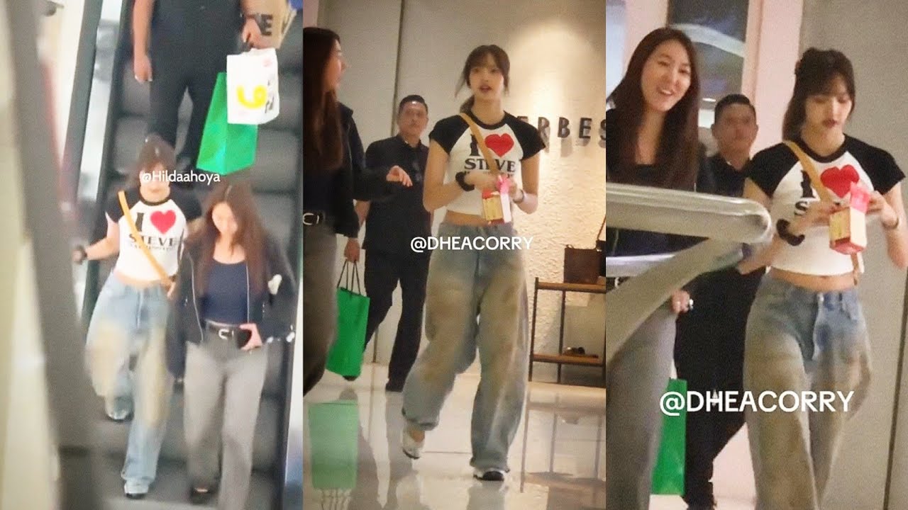 Мировая суперзвезда Лиса из BLACKPINK свободно разгуливает по торговому центру в Джакарте — фанат...