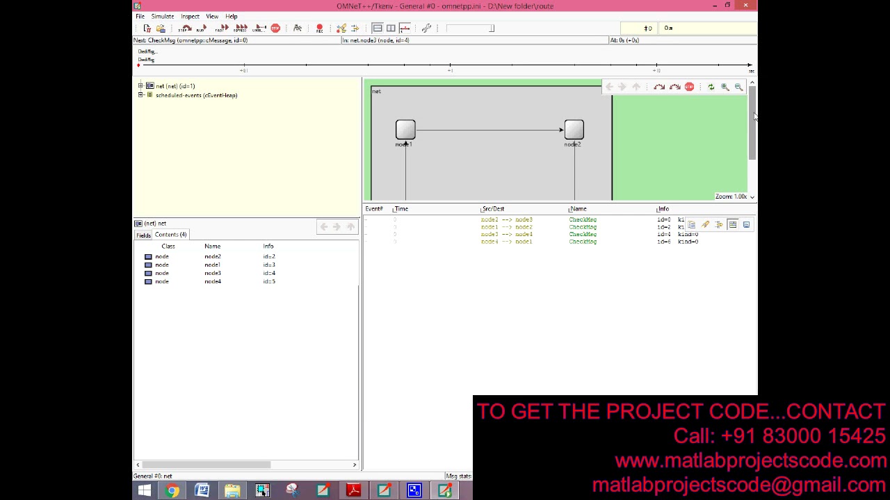 Node to node data transmission using Omnet