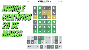 ¿Cuál es la palabra Wordle de hoy 25 de marzo?