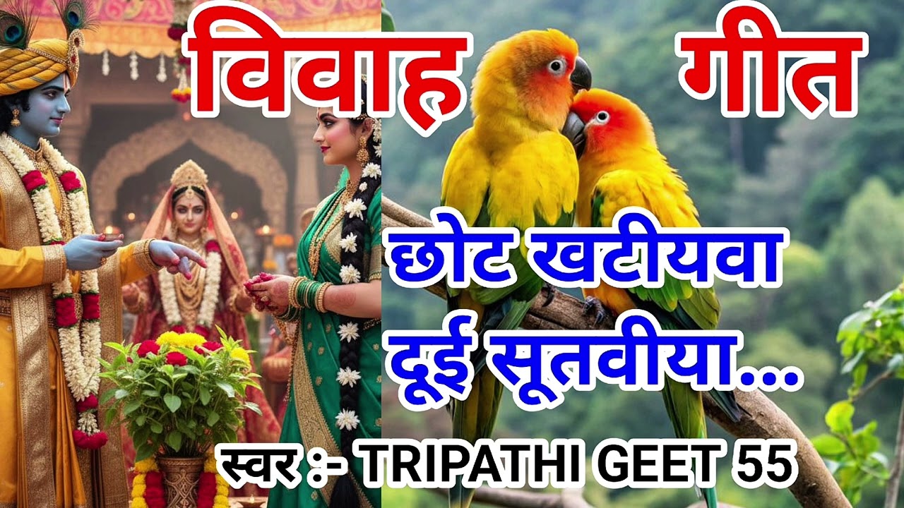 #video विवाह गीत 🥁 | छोट खटीयवा पे दूई सूतवीया |