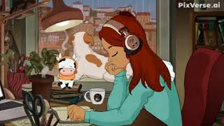 Rainy Lo-Fi Study Loop Cozy Night Aesthetic For Focus Relax