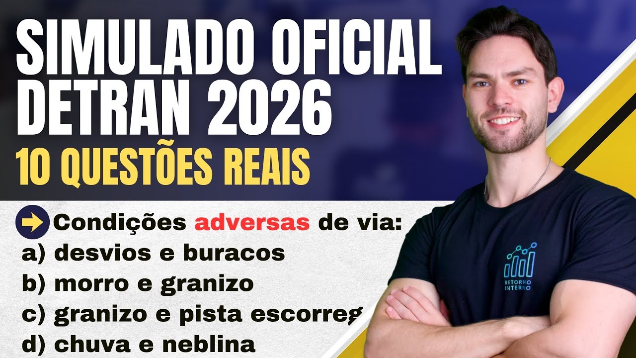 Simulado DETRAN 2026: Questões da Prova do Detran 2026