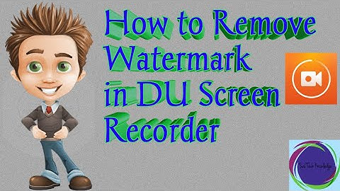 How to Remove Watermark in DU Screen Recorder in Telugu