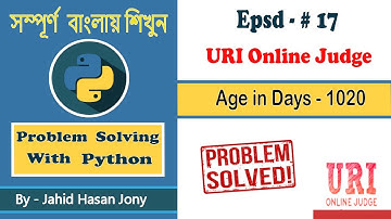 Problem Solving With Python - URI Online Judge 1020 [ Age in Days ]