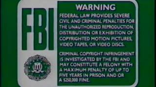 Green FBI Warnings (1991-1997)