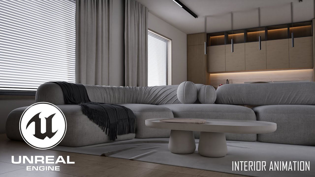 Unreal Engine 5 Interior Animation | Modern Minimalism - YouTube