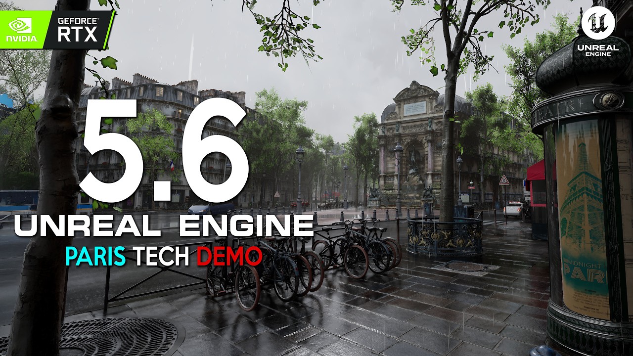 Walking Tour of Paris | ULTRA REALISTIC Tech Demo in UNREAL ENGINE 5.6 ...