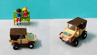 Making a thar car with ice cream sticks | Best out of waste