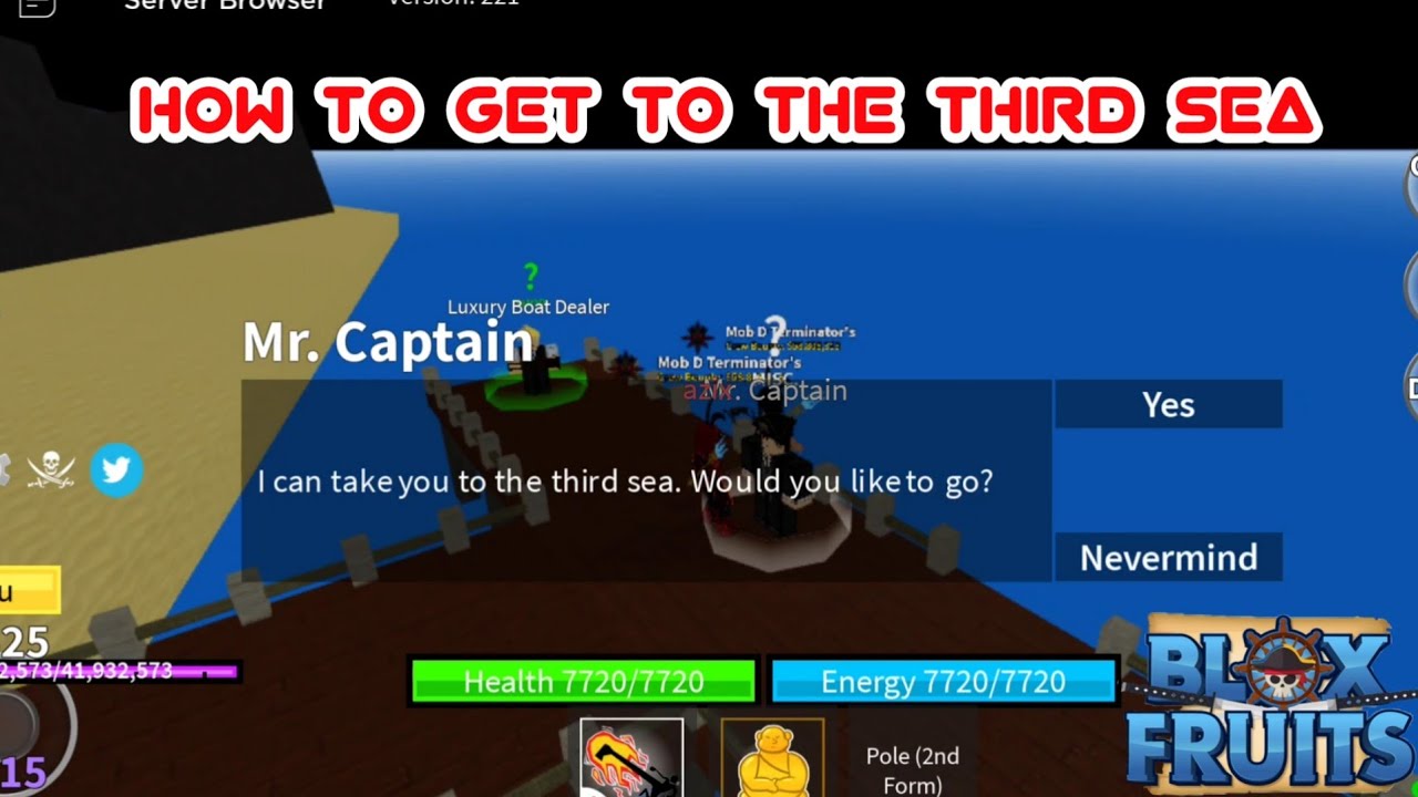 How To Go To Third Sea in Blox Fruits ( FULL Tutorial ) 