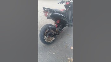 Thumbnail of penampakan pertama kali mio lowrider jadi jadian velg nmax
