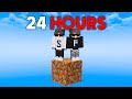 We Spent 24 Hours on a DIRT BLOCK!