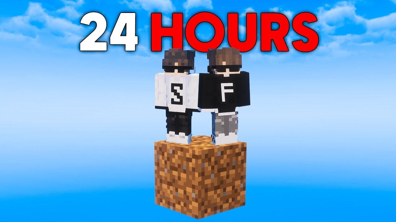 We Spent 24 Hours on a DIRT BLOCK!