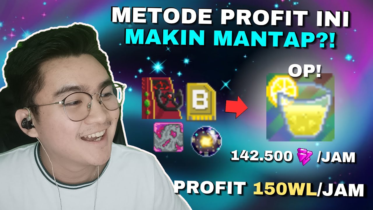 Profit 142.500 Gems/Jam!! Metode Gemonade Ini Makin Mantap?! COB Series | Growtopia Profit 2025