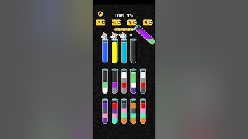 Color Water Sort 3D level 374 - Water Color Sorting Games TapNation