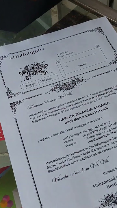 Foto Copy ( Buat undangan pengajian )