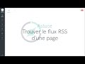 Astuce trouver le flux rss dune page