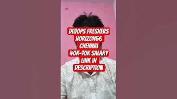 DevOps Freshers Jobs in Chennai | Horizon56 Hiring 2025 | Freshers Apply