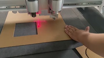 Processing Cardboard With an Oscillating Knife And a Bevel Cutter