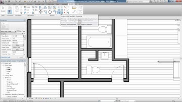 3.4 MODIFY TOOLS // TRIMMING. [Revit Architecture 2011]