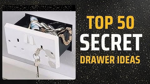Unlock Hidden Storage: Clever Secret Drawer Designs l Hidden Locker Ideas l Invisible Drawer l