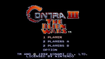 Contra III Hard Any% (2 Player) in 16:09 (old PB)