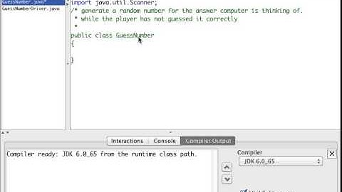 Java GuessNumber Lab Pt  1