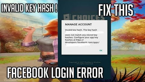 How To Fix Invalid Key Hash (CHECK THE DESCRIPTION)  | Facebook Log In Error Fix | IgniTE