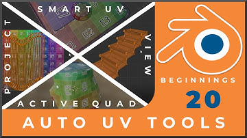 Auto and Smart UV tools for Unwrapping in Blender  - Tutorial 20: Blender Beginner