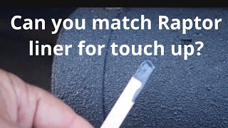 Can you color match Raptor liner with less than half a bottle?