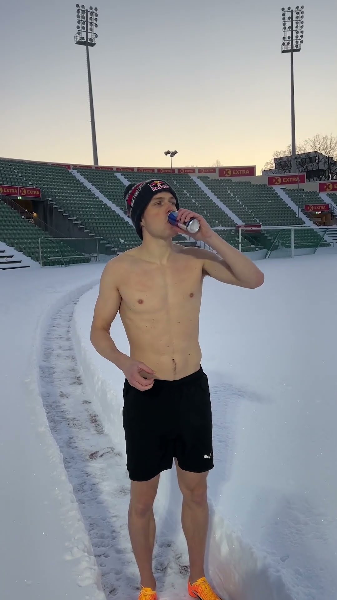 Sprinting in -21° ?