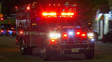 LAFD *New* Rescue 63 Transporting 